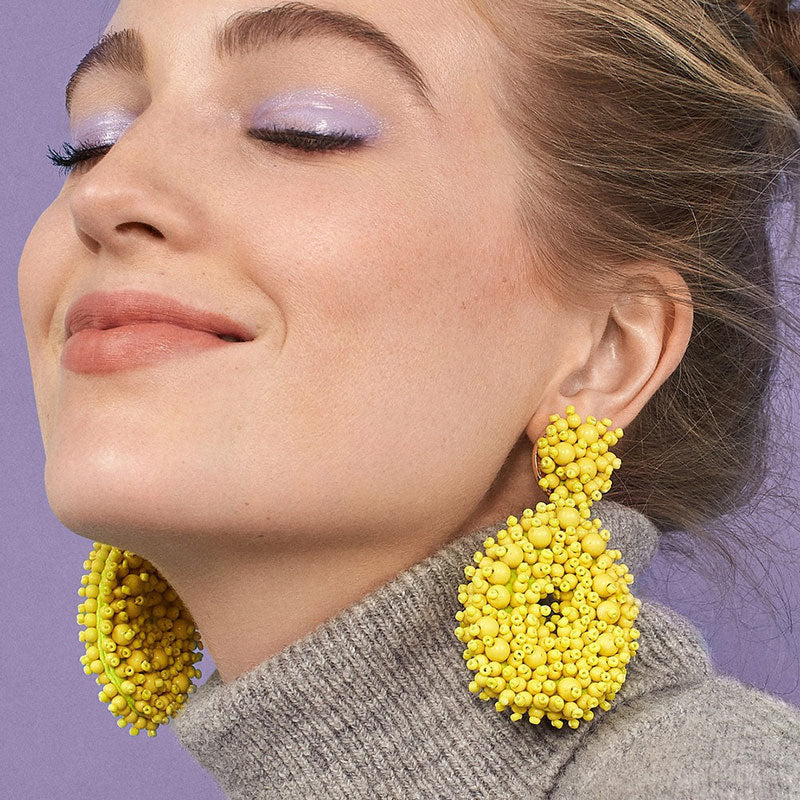 Bohemian Earrings Woven Bead Earrings