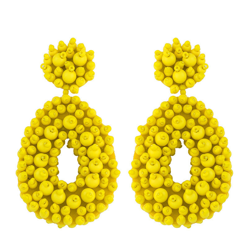 Bohemian Earrings Woven Bead Earrings
