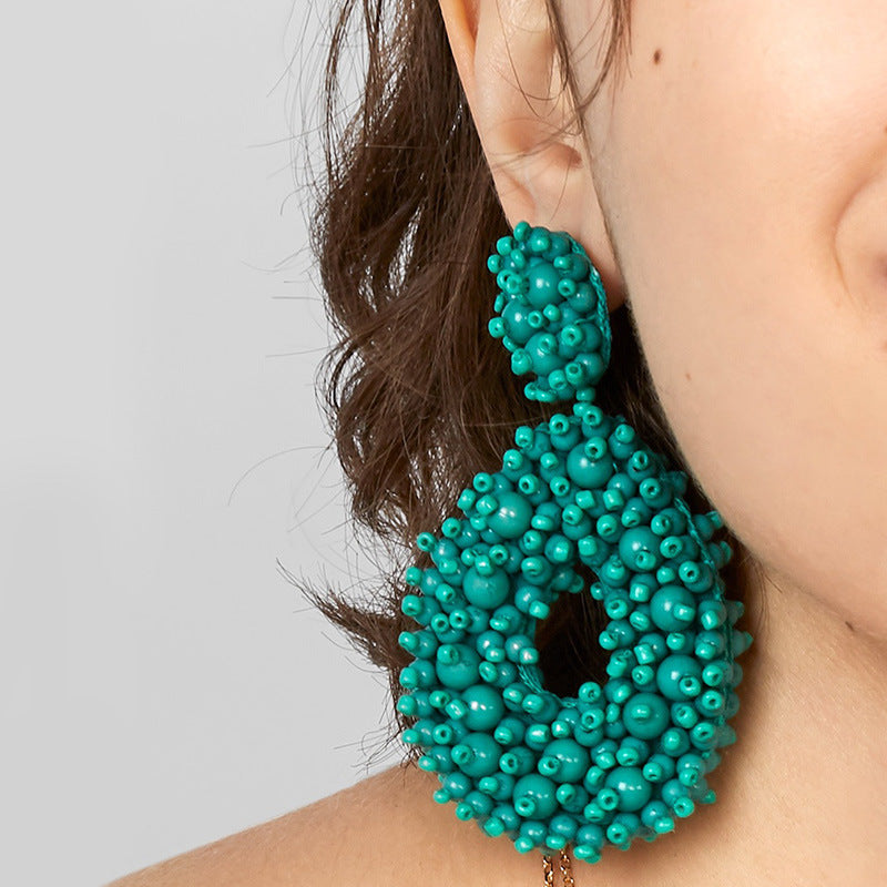 Bohemian Earrings Woven Bead Earrings