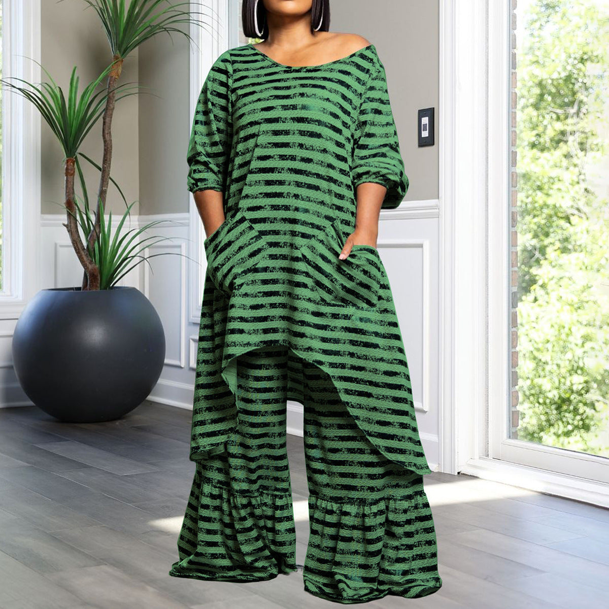 Women's Fashion Plus Size Irregular Suit