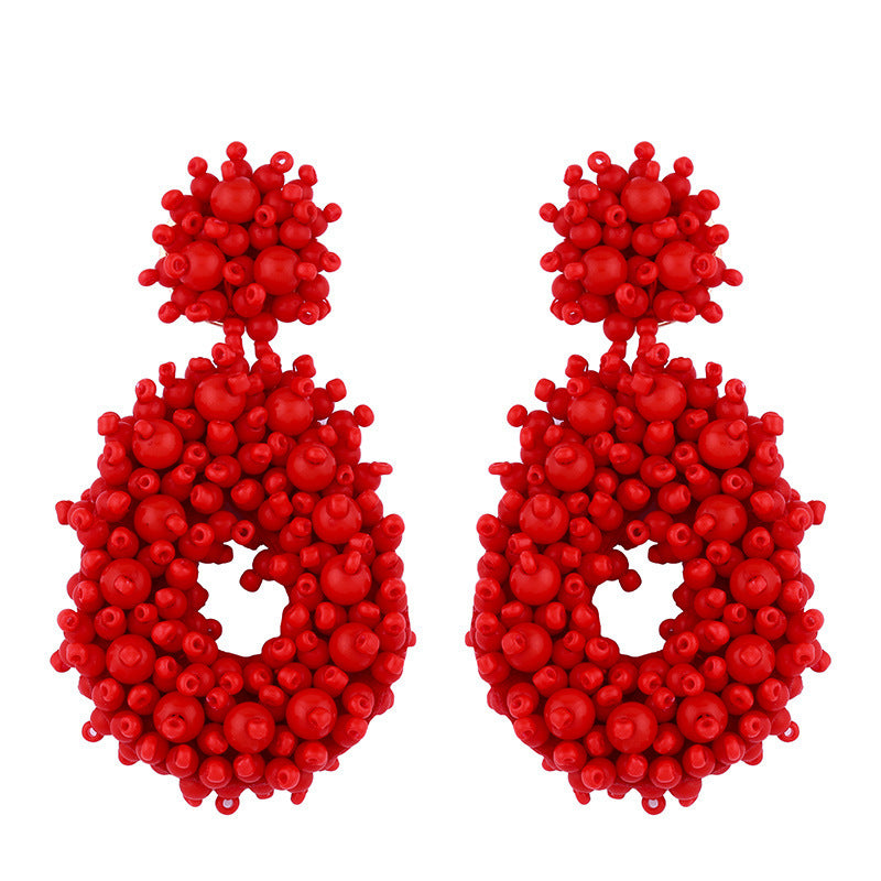 Bohemian Earrings Woven Bead Earrings