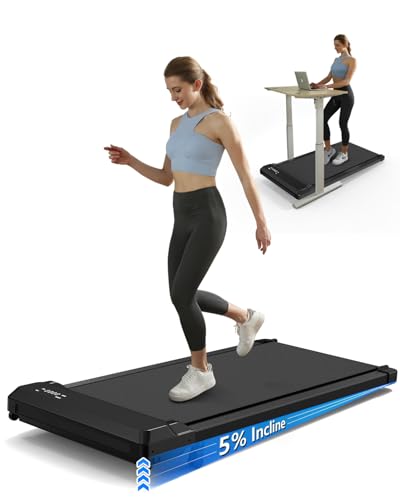 3-in-1 Walking Pad with Incline,5% Manual Incline Portable Walking Pad Treadmill for Home & Office,2.5 HP Under Desk Treadmill with Remote Control,No Assembly