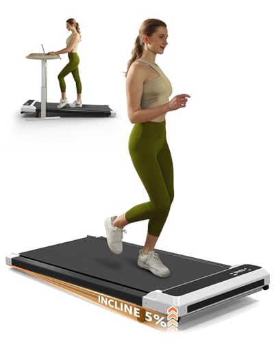 3-in-1 Walking Pad with Incline,5% Manual Incline Portable Walking Pad Treadmill for Home & Office,2.5 HP Under Desk Treadmill with Remote Control,No Assembly