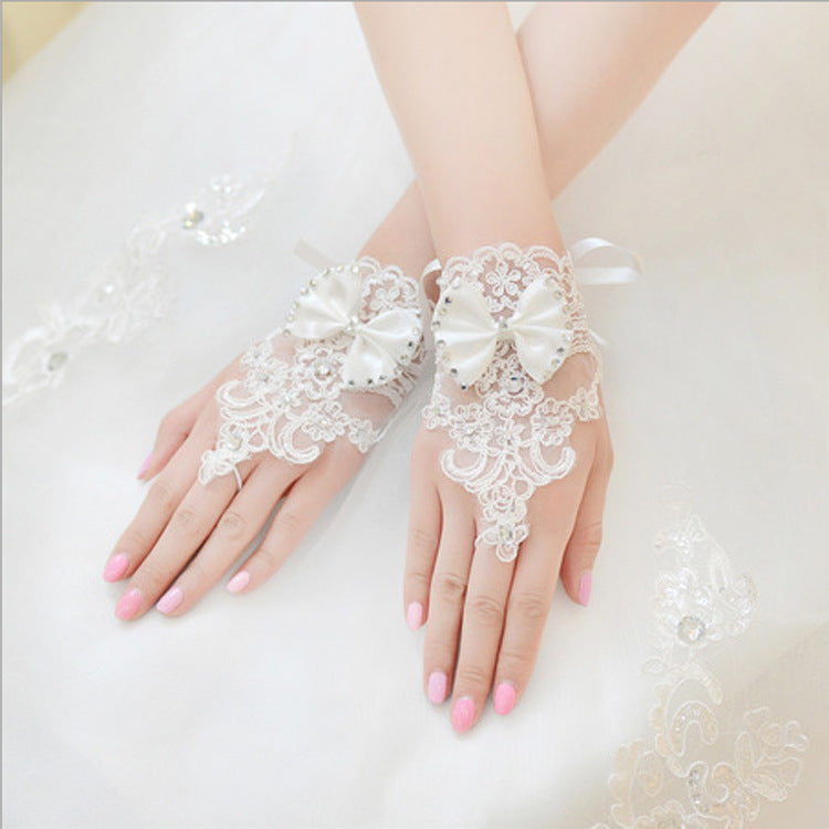 Fashion New Rhinestone Bridal Gloves