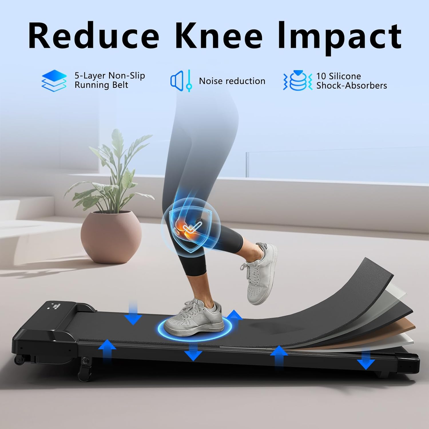 3-in-1 Walking Pad with Incline,5% Manual Incline Portable Walking Pad Treadmill for Home & Office,2.5 HP Under Desk Treadmill with Remote Control,No Assembly