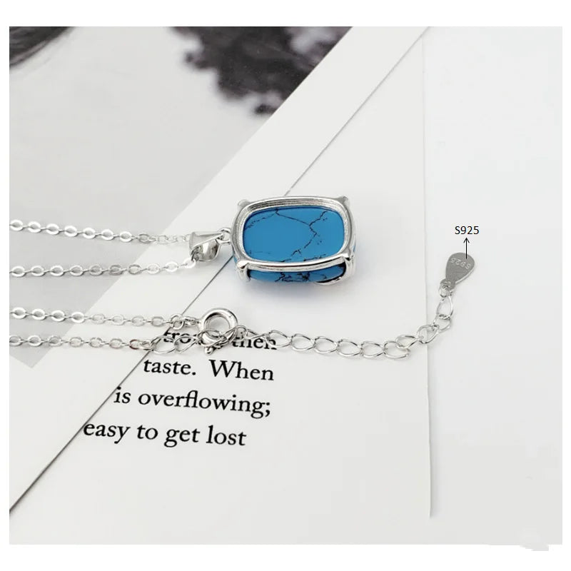 Genuine Solid Sterling Silver 925 Jewelry Set Antique Bohemia Ethnic Accessories For Women With Natural Stone Jewelry