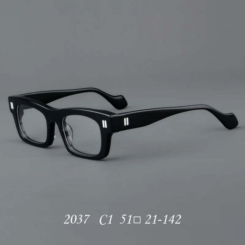 Retro Thick Customized Optical Prescription Anti Blue Ray Eyeglasses Sunglasses