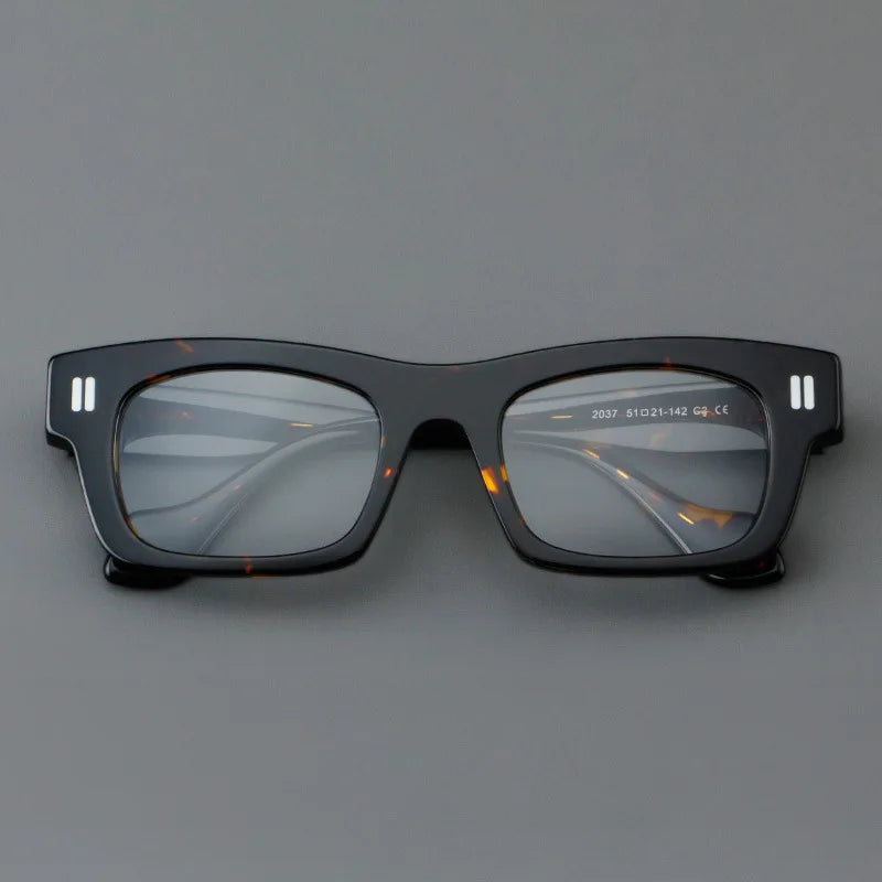 Retro Thick Customized Optical Prescription Anti Blue Ray Eyeglasses Sunglasses