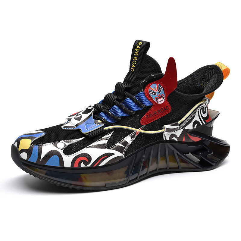 Fall Winter Men High-top National Fashion Sneakers Korean Style Trendy Plus Size Blade Popcorn Socks