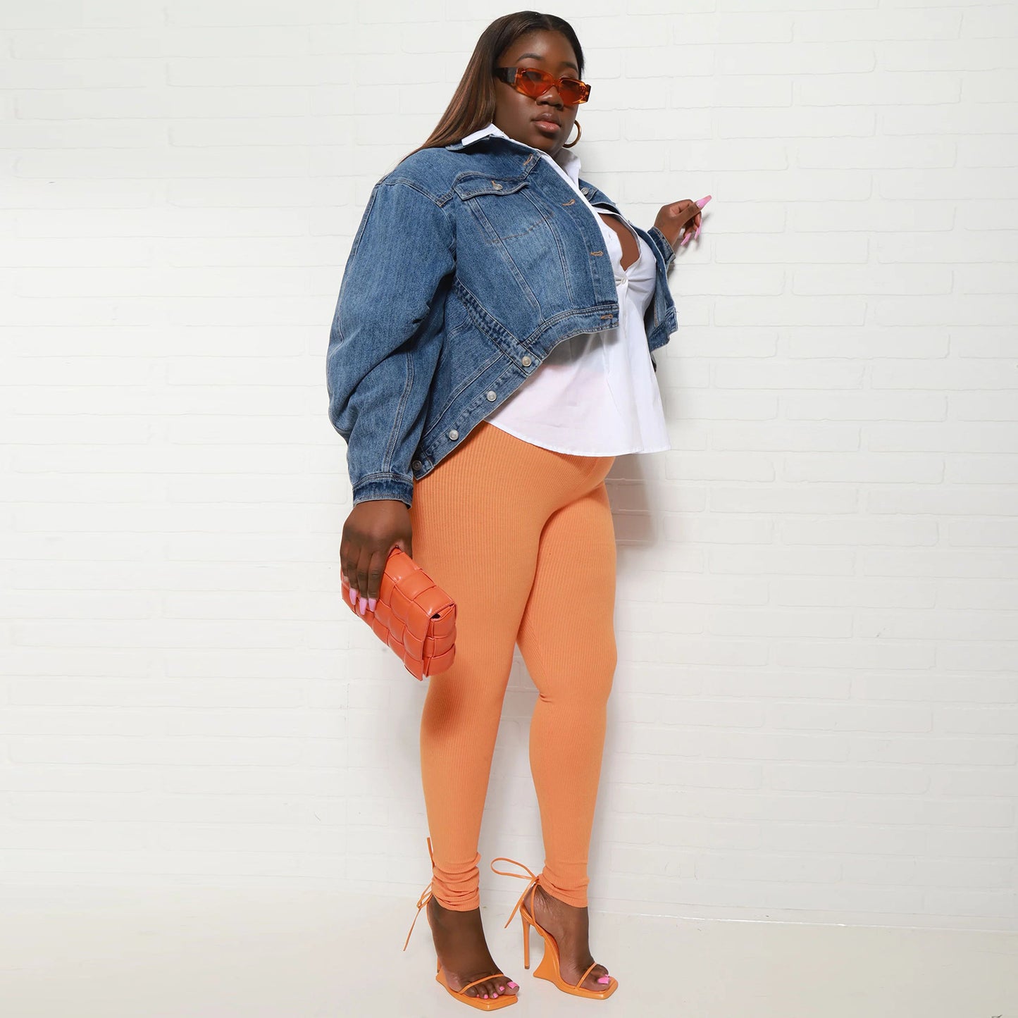 Y2g Style Irregular Two-way Wear Denim Coat