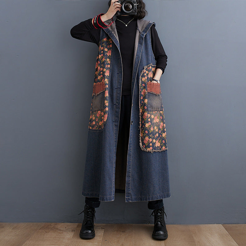 Autumn And Winter New Retro Wash Plus Size Casual Loose Denim Jacket Women